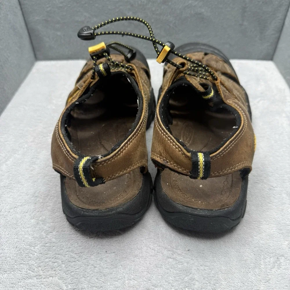 KEEN Newport Men Size 8.5 Brown Leather Waterproof Hiking Water Sandals 1001870